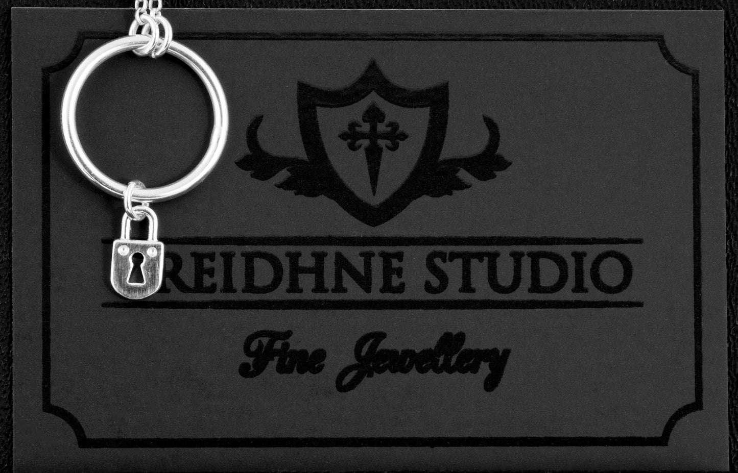 Padlock Charm Medium O Ring Day Collar