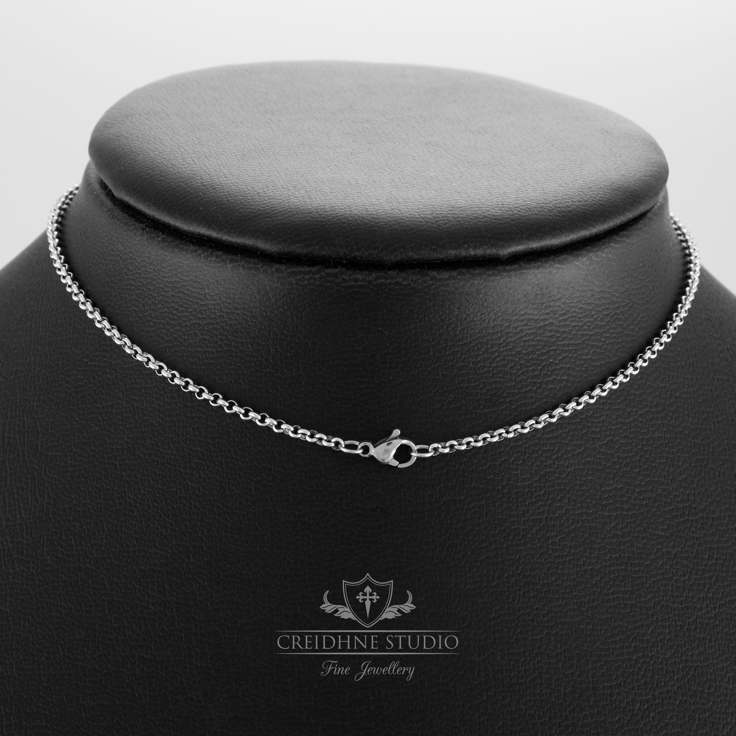 Stainless Steel Discreet Day Collar: Small O Ring Necklace