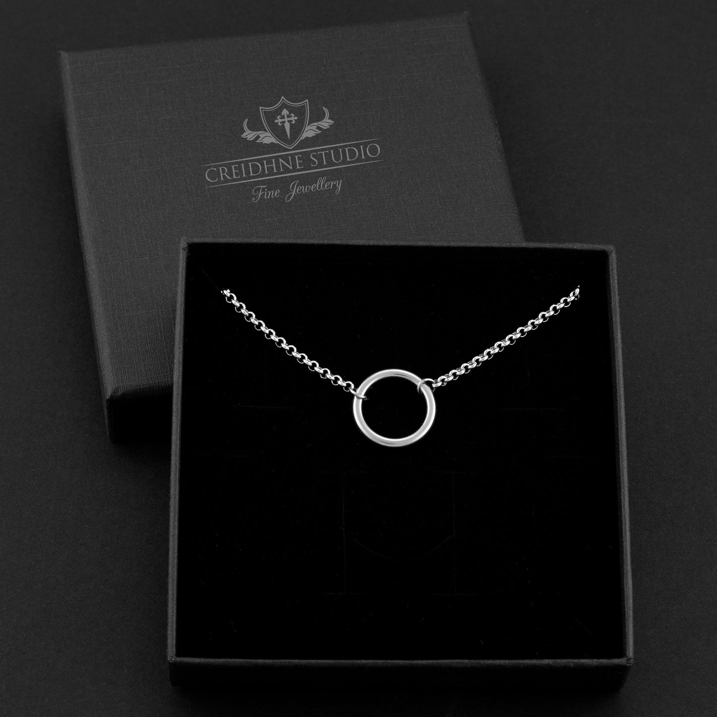 Stainless Steel Discreet Day Collar: Small O Ring Necklace