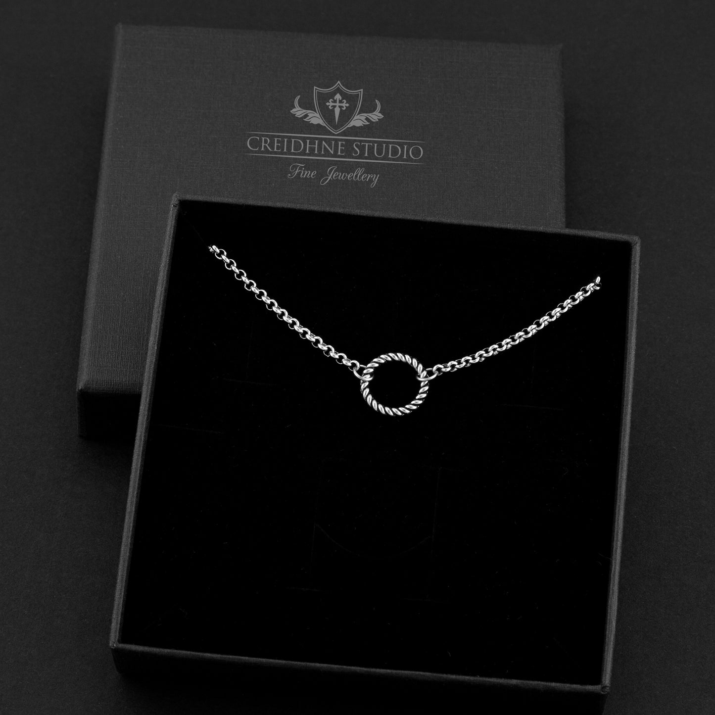 Stainless Steel Twisted Ring Day Collar: Discreet O Ring Choker