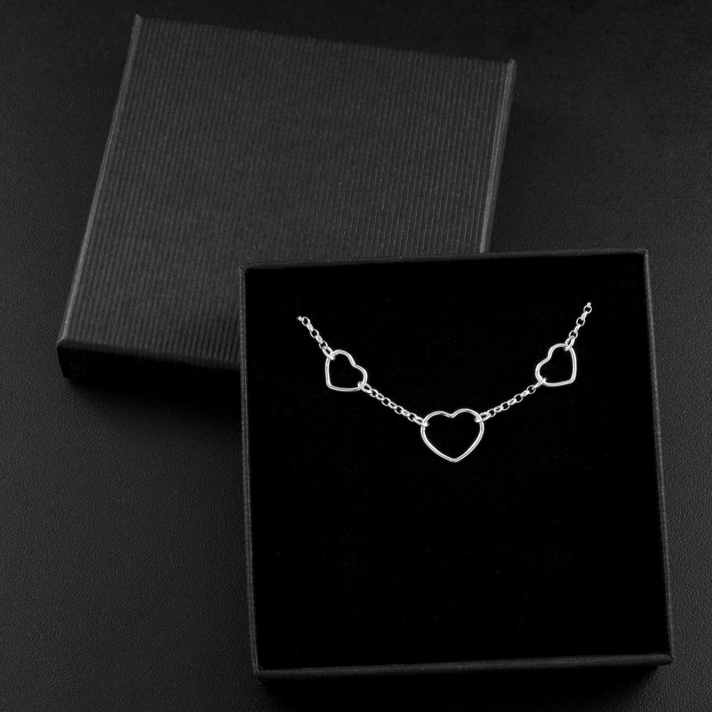 Three Heart Rings Day Collar