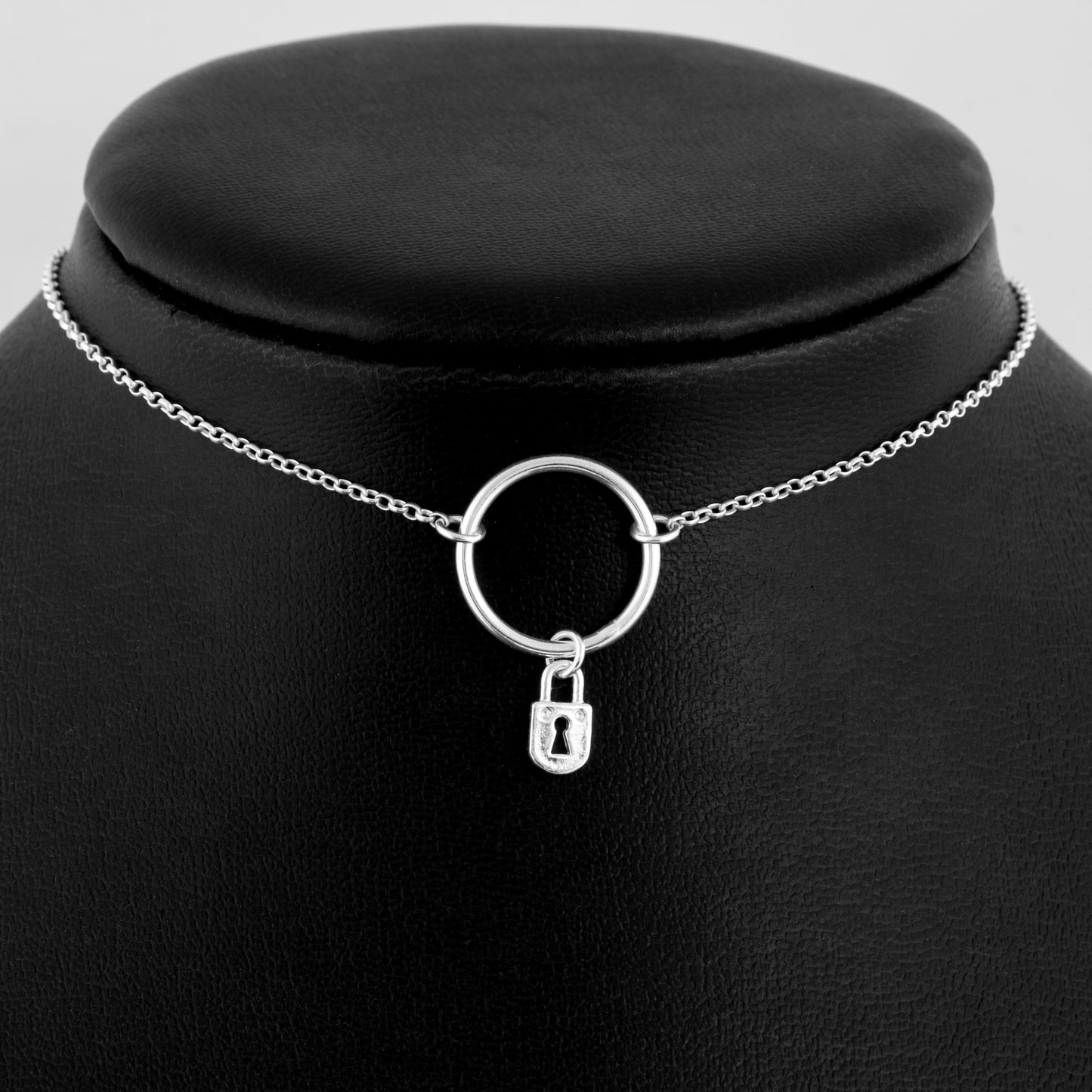 Padlock Charm Medium O Ring Day Collar