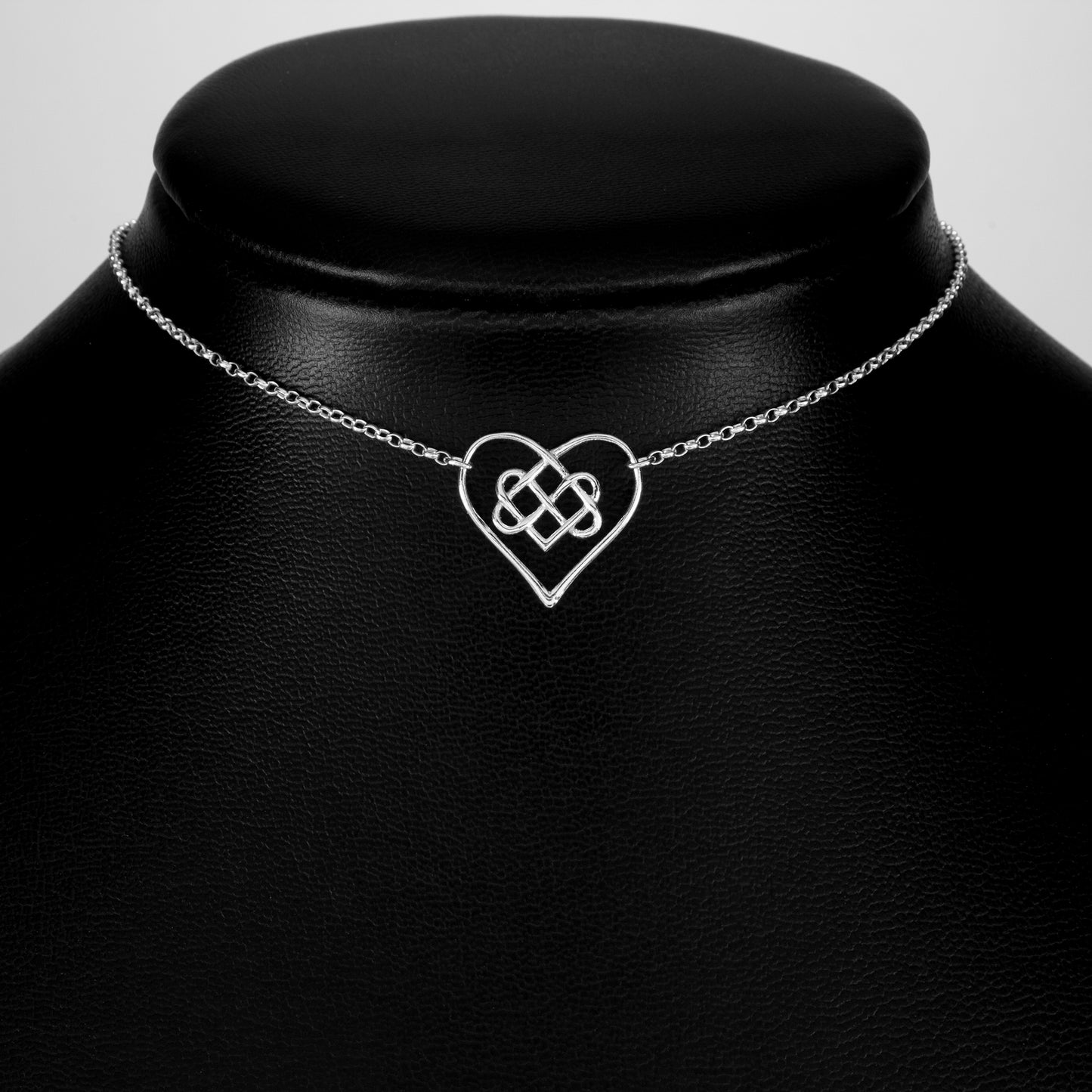 Infinity Knot Heart Day Collar