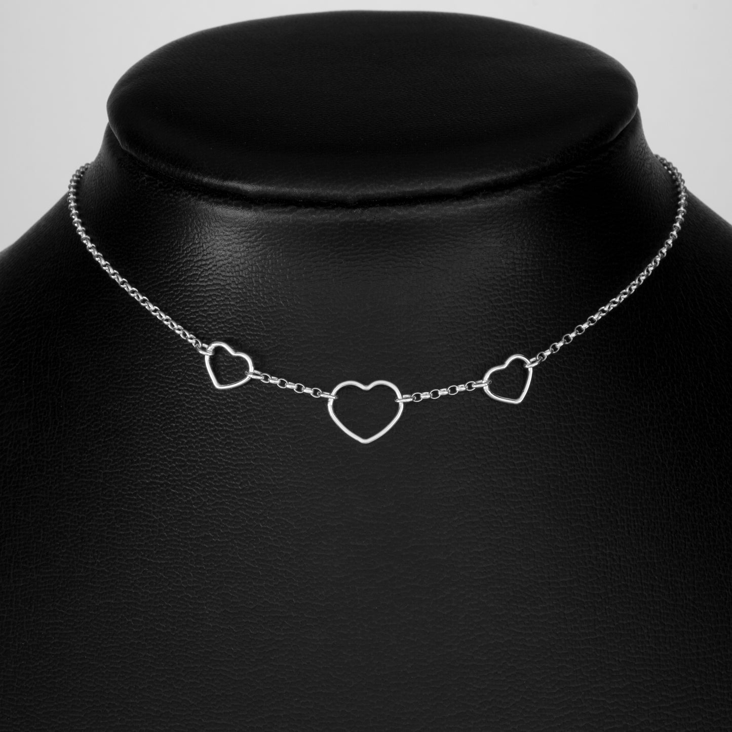 Three Heart Rings Day Collar