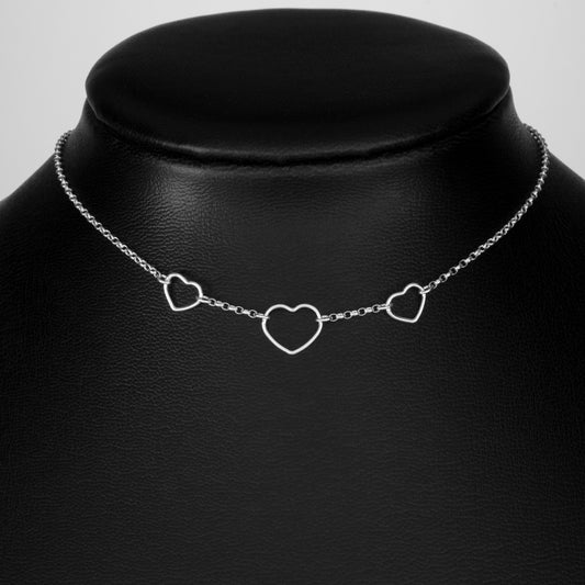 Three Heart Rings Day Collar