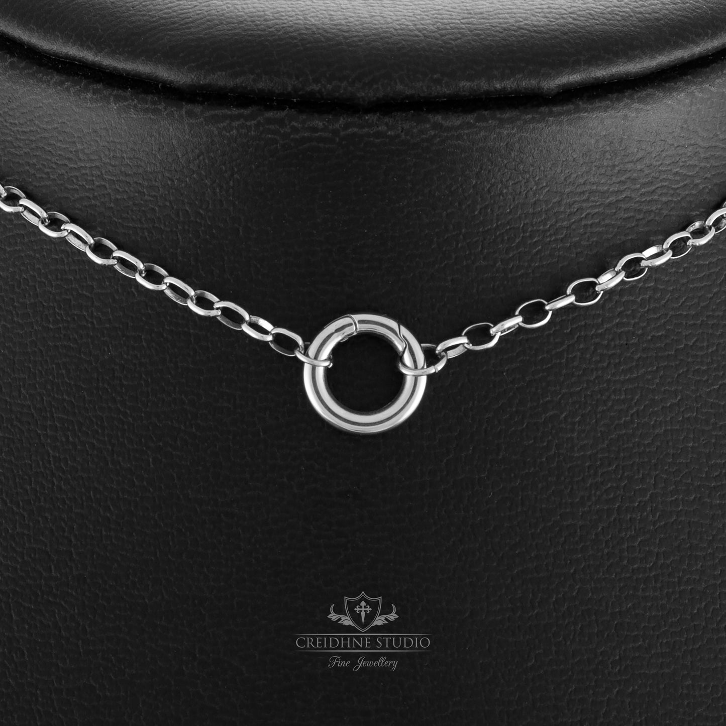 Stainless Steel Day Collar, Small 12mm O Ring Clasp