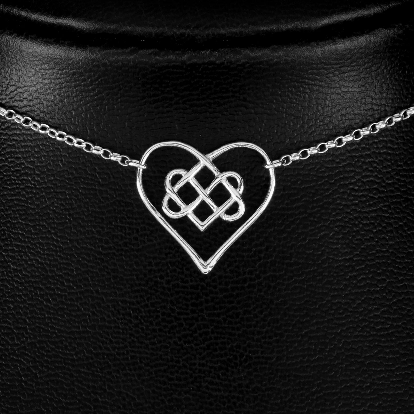 Infinity Knot Heart Day Collar (Permanently Locking)