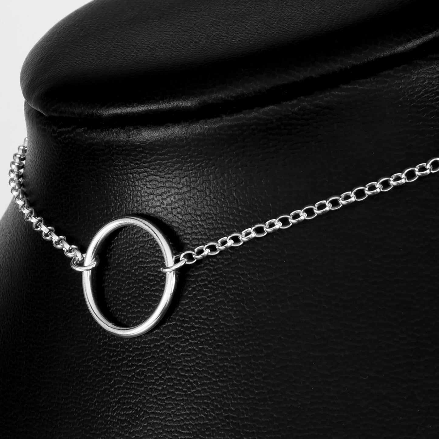 Mens Solid Silver Day Collar