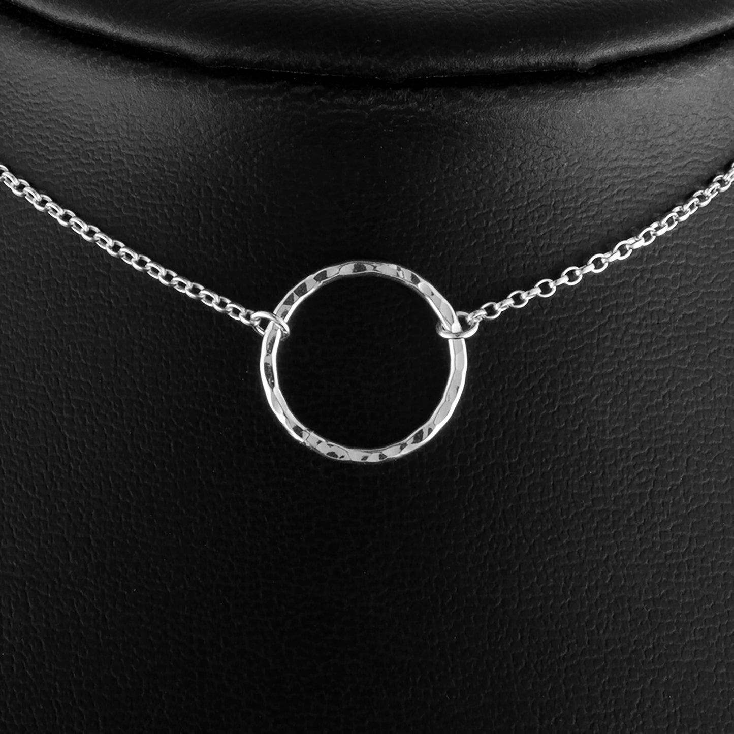 Hammered Ring Day Collar (Permanently Locking)