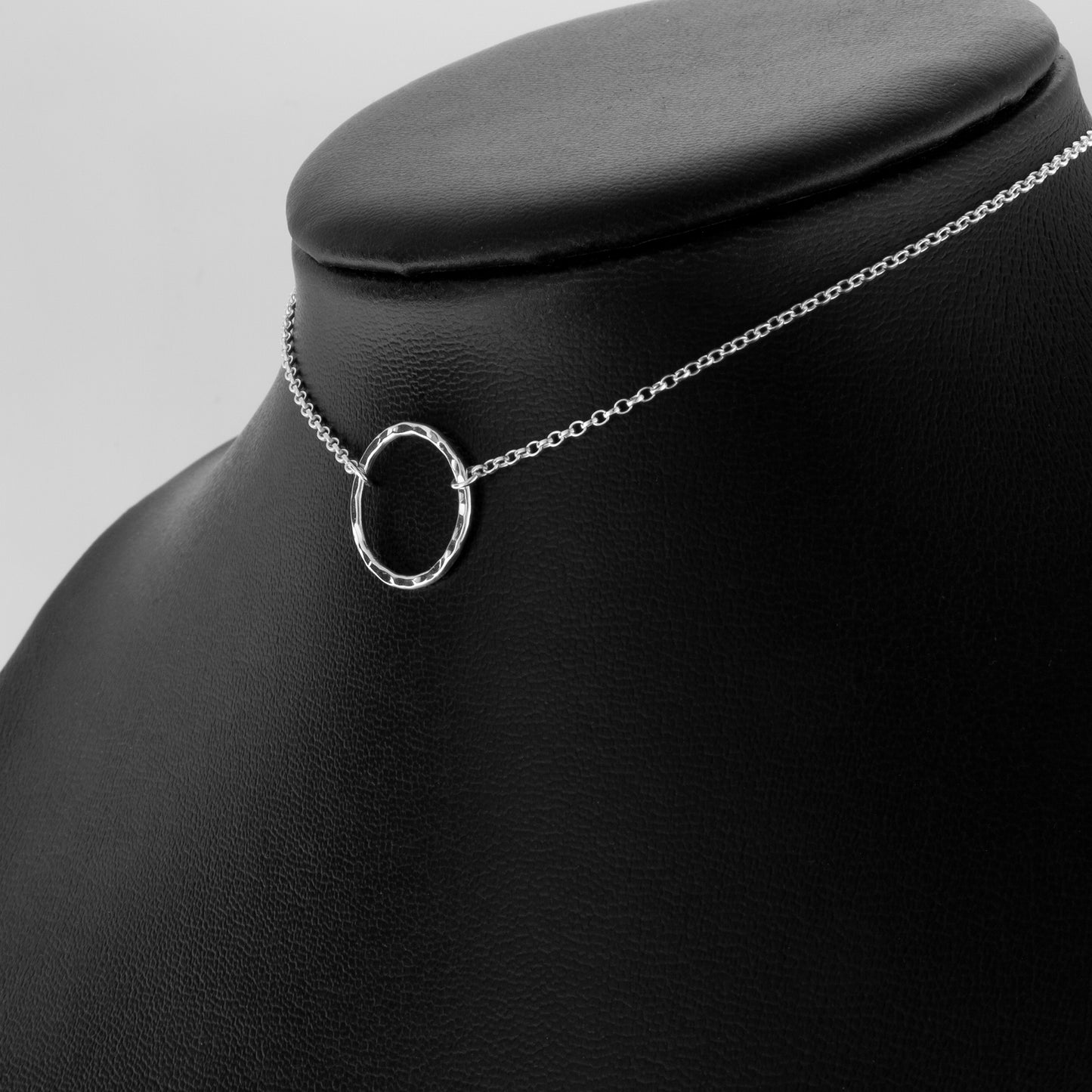 Hammered Ring Day Collar (Permanently Locking)