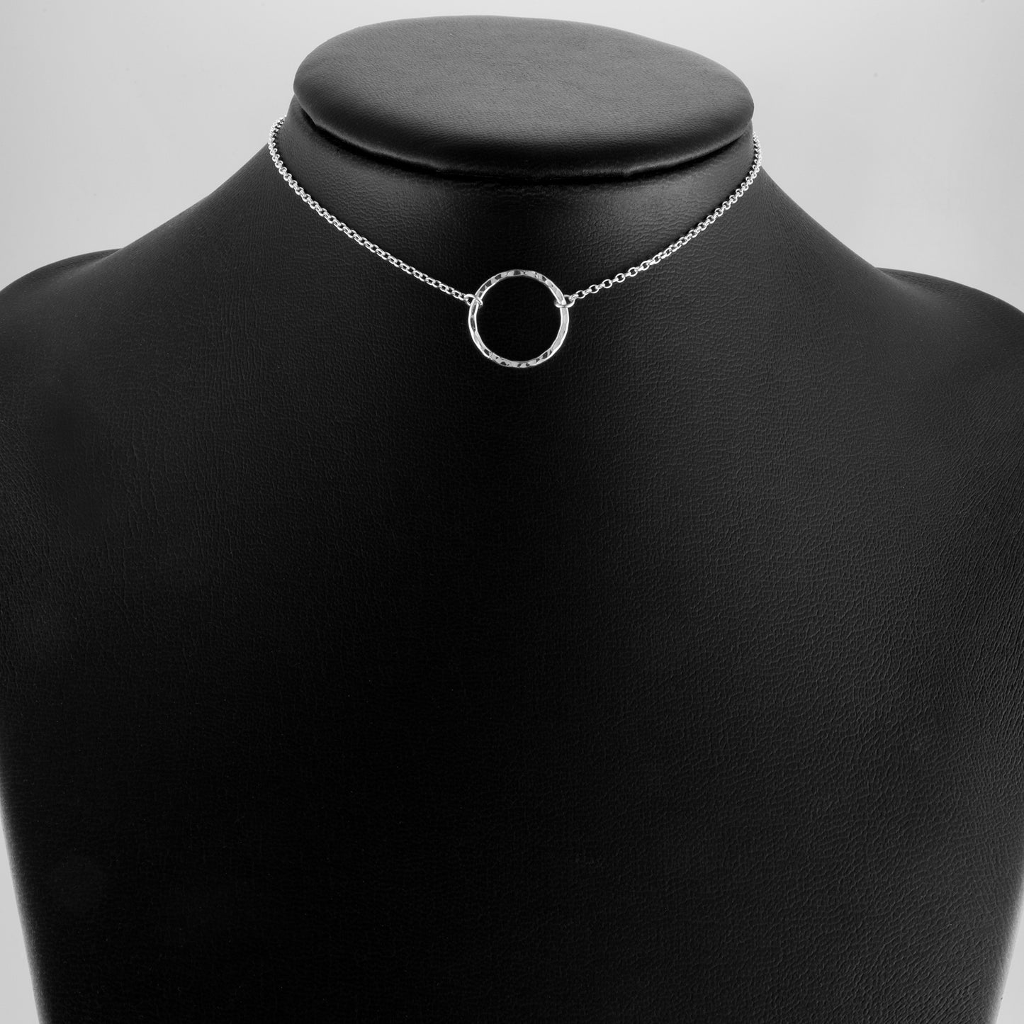 Hammered Ring Day Collar (Permanently Locking)