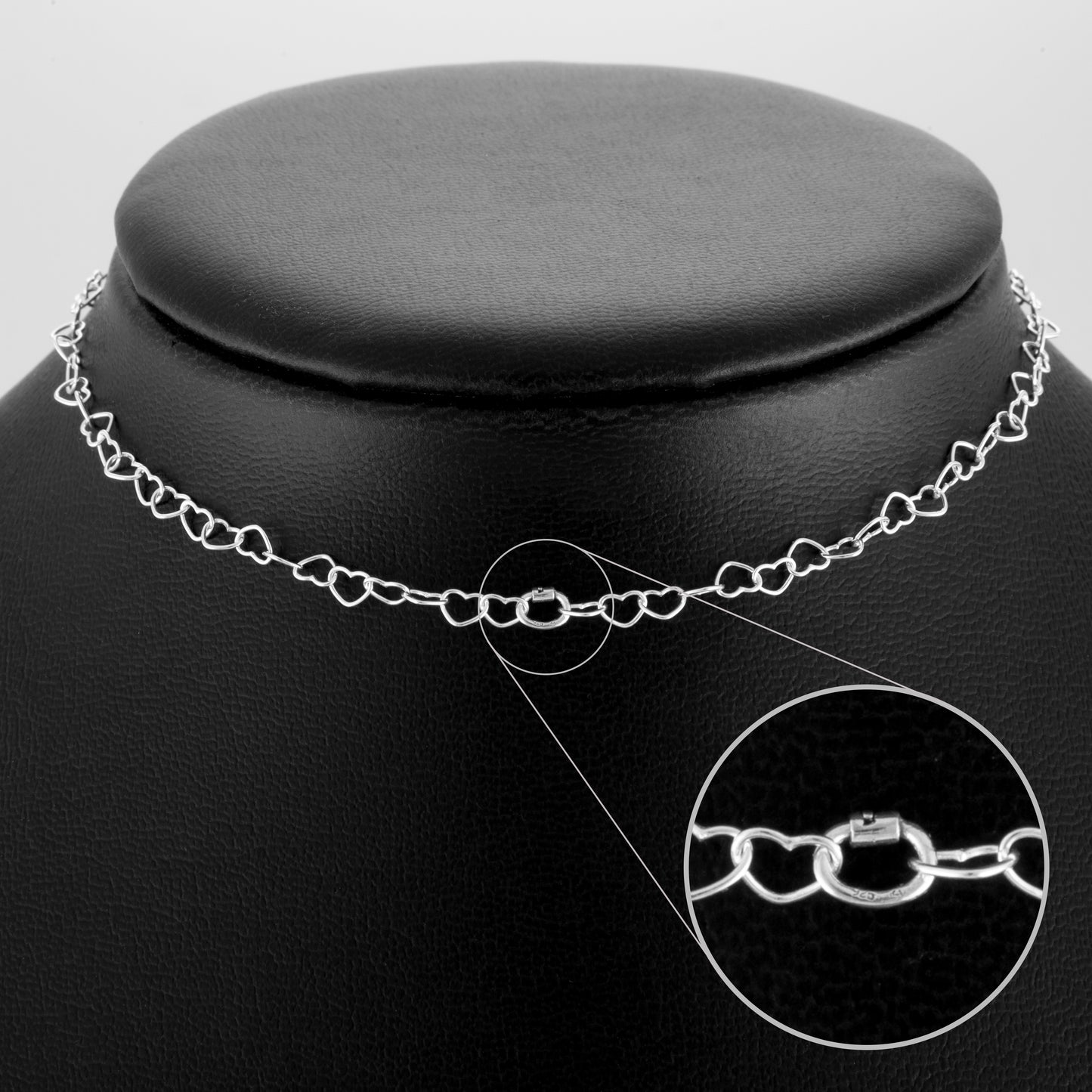 Heart Link Chain Day Collar (Permanently Locking)