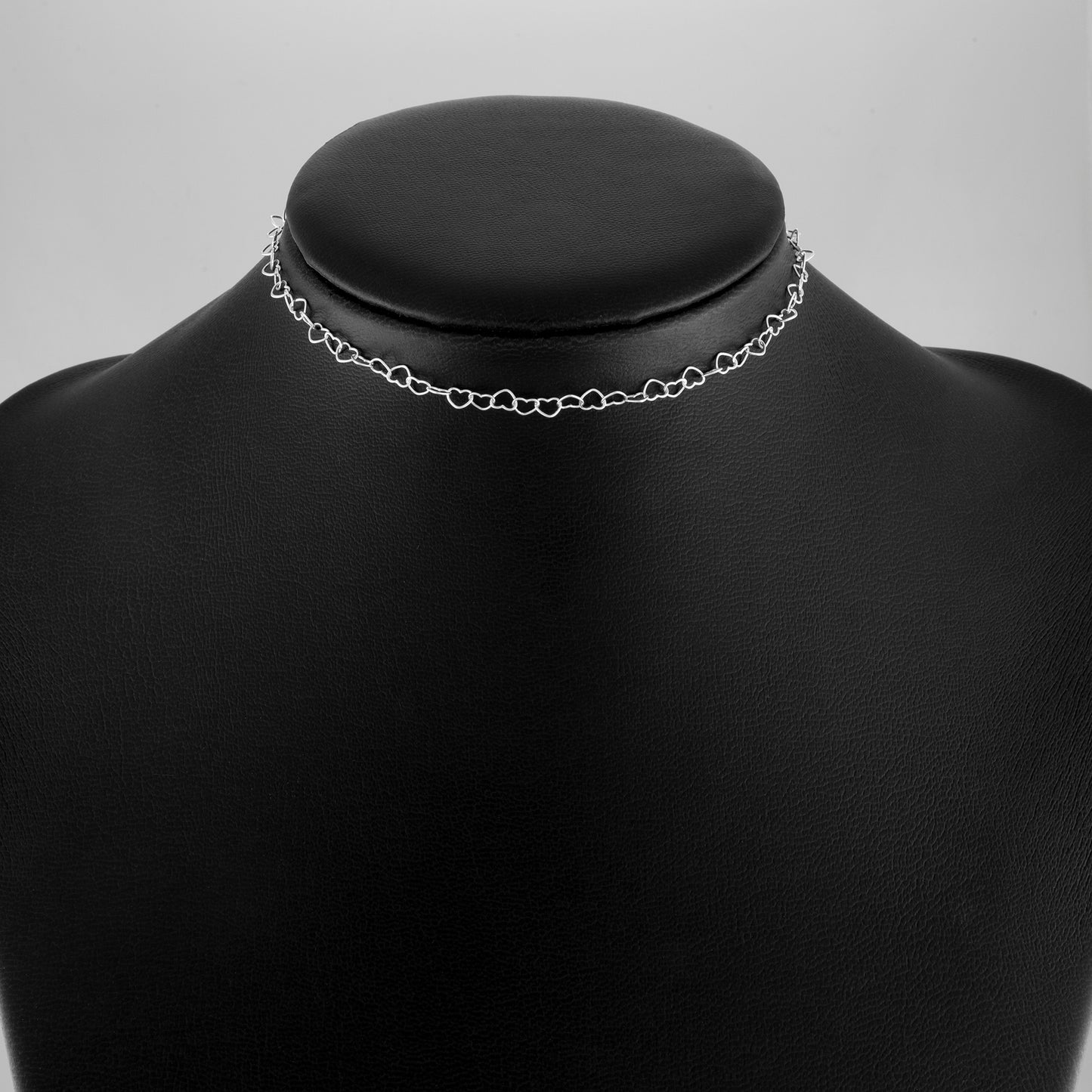 Heart Link Chain Day Collar (Permanently Locking)