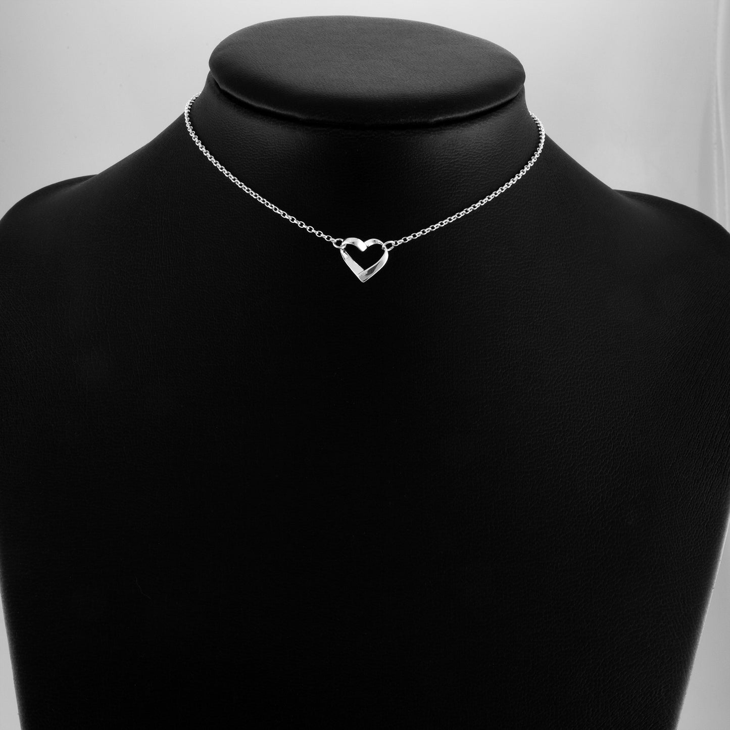 Ribbon Heart Ring Day Collar (Permanently Locking)