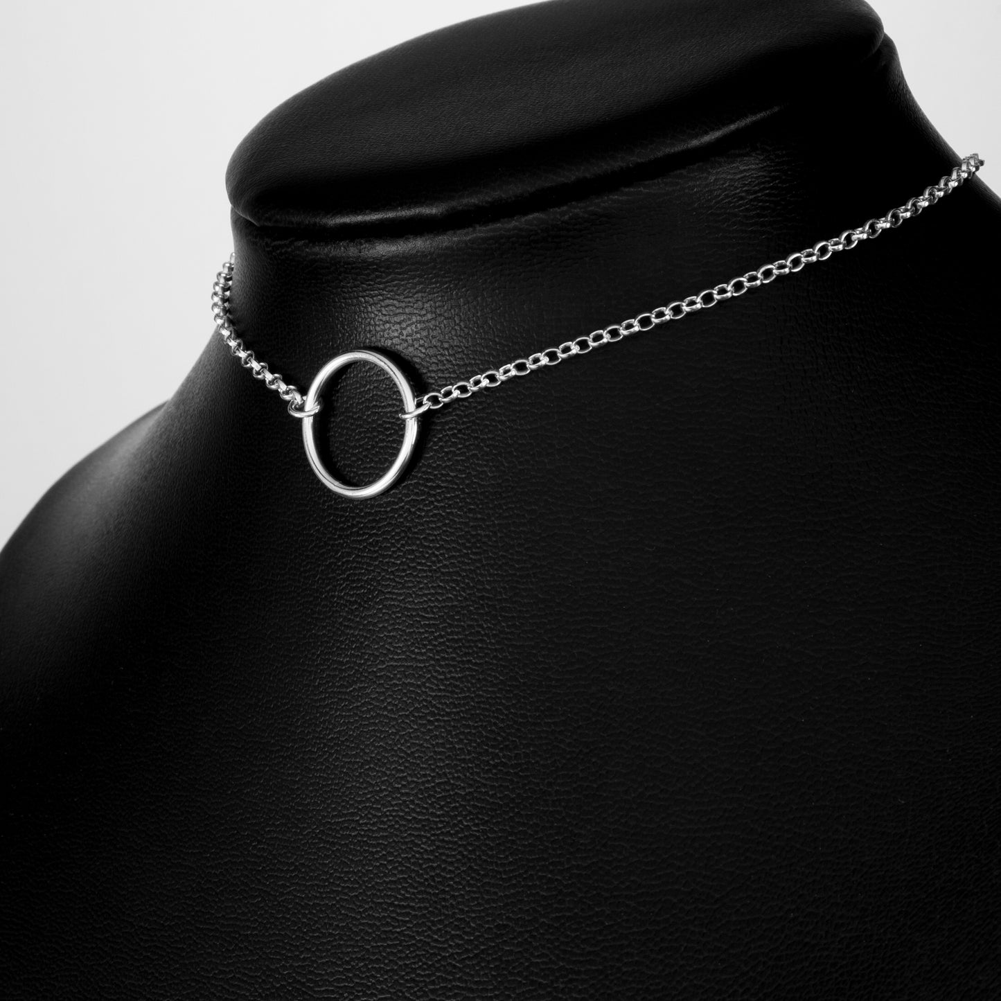 Mens Solid Silver Day Collar