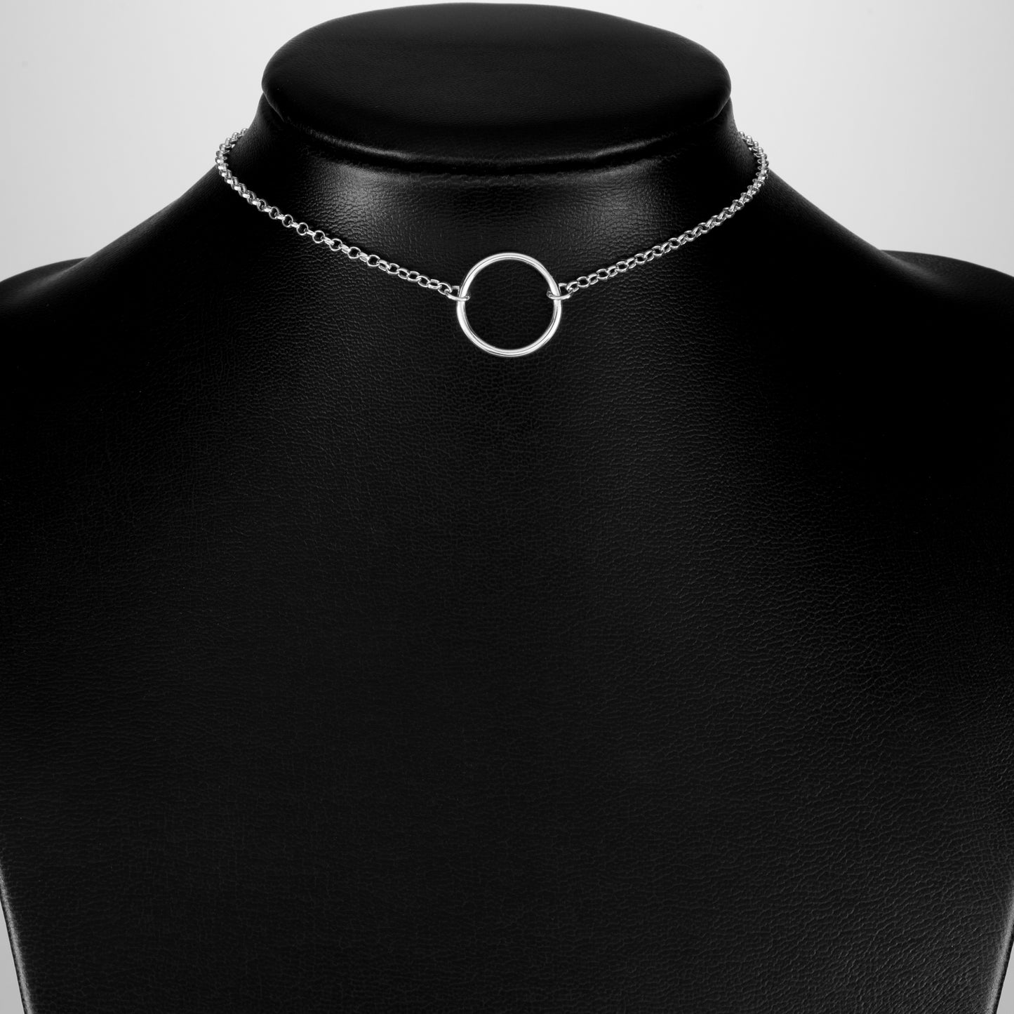 Mens Solid Silver Day Collar